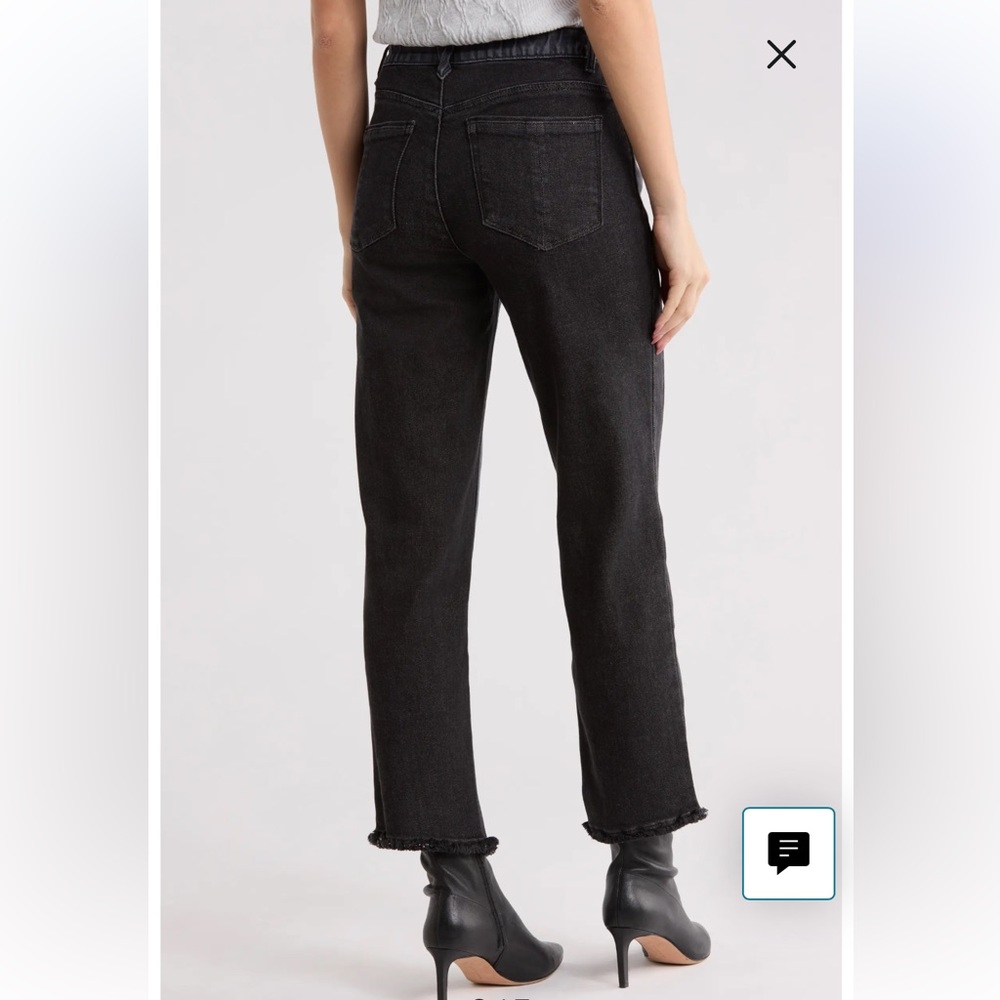Democracy NWT Ab'solution High Waist Step Hem Ankle Jeans in gray and black - Picture 2 of 13